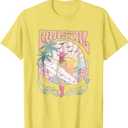 Coastal Cowgirl Aesthetic Cowgirl Surf Beach Cowgirls Outfit T-Shirt, Yellow, S 
