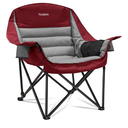 Oversized Camping Chair, Portable Folding Camping Chairs with Side Pocket, Cup Holder and Carry Bag, Heavy Duty Outdoor Camping Chairs for Adults, Fishing, Sports, Trip, up to 400lbs, Style 3