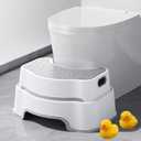 Squatting Potty for Adults, 16.7" Toilet Stool Squat Adult, Bathroom Stool Heavy Duty, Anti Slip Toilet Step for Bathroom