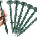 BTSULYOO 6-Inch Plastic Stakes Sturdy Lawn Nails Anchors Rustproof(100)
