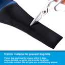 Coodeo Dog Recovery Suit, Cone Alternative - Abrasion Resistant, Waterproof & Washable 2.5mm Thick Sleeves to Prevent Licking, Biting Wounds (Blue, 2XL)