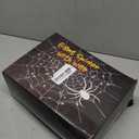 Halloween Decorations Outdoor Spider Web Lights, 23Ft 350 LED Light up Spider Web with 6.6Ft Giant Spider, 8 Modes Waterproof Timer Spiderweb Lights for Garden  Haunted House Decor, Purple + Orange