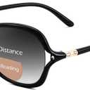 FEISEDY Fashion Bifocal - Reader Sunglasses, Butterfly, Blue Light Blocking Reading Glasses - UV400 Protection B0286