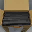 Black Paper Straws 1000 Count - 7.75" x 0.24", 100% Biodegradable & Compostable, Disposable Drinking Straws Bulk - Cocktail, Bars, Restaurants