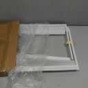 Mxclimate Window Air Conditioner Side Panels with Frame,Window AC Accordion Filler Curtain Kit,Adjustable Insulation Panels for Window AC Seal Replacement Screen (10,000 BTU)