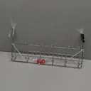 DecoBros Supreme Over The Door 11 Hook Organizer Rack, Chrome Finish