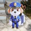 Officer-Style Dog Planter, Cute Animal Shape Flower Planters, Plant Pots for Indoor/Outdoor Garden Decor, Unique Gifts/Souvenirs for Pet Lovers (Officer-Style Dog)