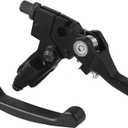 Stylemafia Black Folding Aluminum Clutch Brake Lever Compatible with 22mm 7/8 inch Handlebar 110cc 125cc 140cc TTR 125cc SSR Xmotos Apollo 125 Pit Dirt Bike Motorcycle