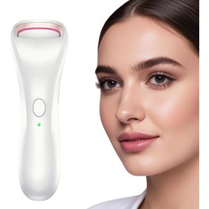 Heated Eyelash Curler, Fast 15s Heat up, Rechargeable Electric Lash Curler, 2-Level Adjustable Temp, for All Lash Types, Safe Anti-Burn, Quick Natural Curling Lashes, for Long-Lasting Curls