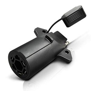 OPT7 7 Pin to 4 Pin Trailer Adapter w/Secure Tab, 7 Way Blade to 4 Way Flat Trailer Light Connector for Pickup Truck Trailer Tow Hitch, 3.75" Long x 1.75" Diameter