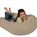 Leachco Pillay Plush Sling-Style Lounger, Latte
