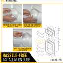PartsBroz 240337712 Refrigerator Dairy Door Cover for Frigidaire Fridge Dairy Cover Clear Gallery 8.8 In FFHT1826LQ2 FFTR1614TW2 FFTR1814QW0 FFTR1814TWB FFTR1821TW8 FRT18L4JB3 LFHT1831QF5 LFHT2131QF0