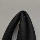 Ouzorp Car Steering Wheel Cover, Microfiber Leather Steering Wheel Covers with Anti-Slip Lining, Universal 14.5-15 inchs Black