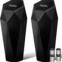 HOTOR Car Trash Can with Lid - 2 Pack, Car Accessories for Interior, Leakproof Vehicle Garbage Can with 30 Attached Trash Bags, Multipurpose Organizers and Storage for Home, Office, Black