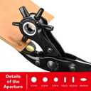 Leather Hole Punch,Belt Hole Puncher for Leather, Revolving Punch Plier Kit for Watches, Handbags, Punch Tool for Belts Diameter : 4.5/4 /3.5/3/2.5/2mm.