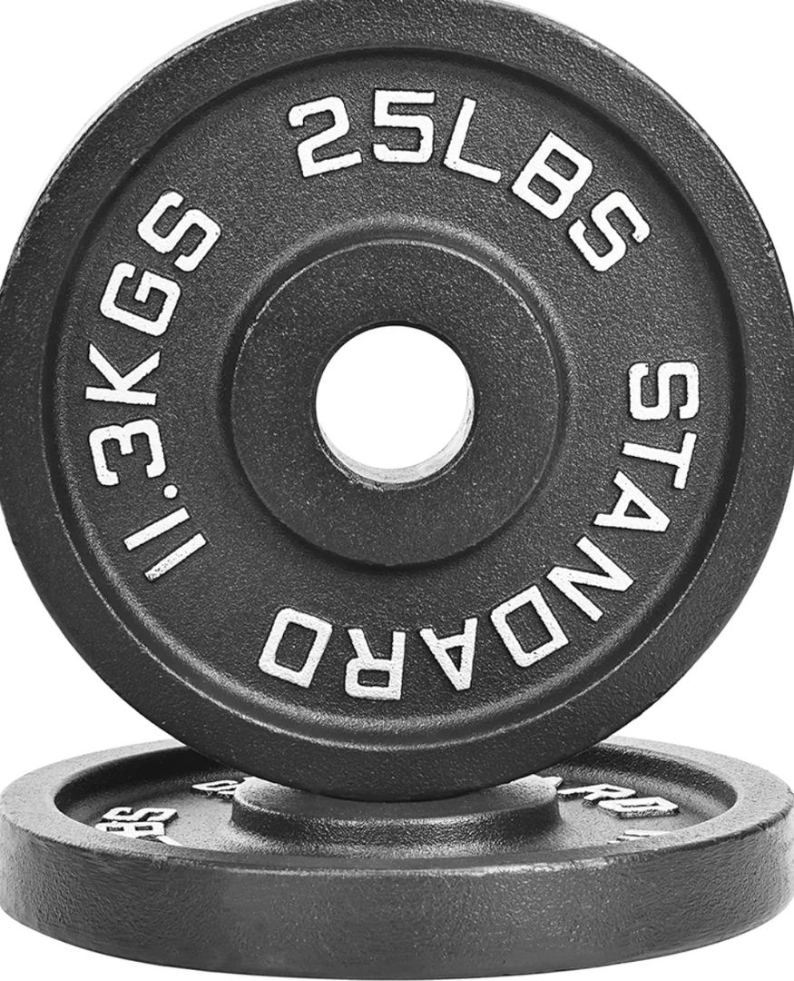 CAP Barbell 2-Inch Olympic Weight Plate, 25 lb-pair