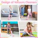 Kids Vacuum Cleaner Toy Set for Toddlers - 2PCS Toy Vacuum Sets for Toddlers 3+ Toddler Vacuum Toy That Works with Sound Effects, Baby Play Vacuum Pretend Role Play Household Housekeeping