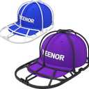 Hat Washer Cage for Washing Machine - Baseball Cap Cleaner Rack, Ball Cap Washing, Dishwasher Safe, Perfect for Cleaning and Protecting Hats in Dishwasher (White/Black 2 Pack (Assembly))