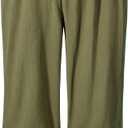 Kids Renaissance Ankle Banded Pirate Pants Medieval Viking Lace Up Tapered Trousers Halloween Costume 13-14 Years (Green)