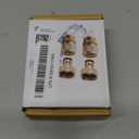 HQMPC Garden Hose Quick Connect Solid Brass Quick Connector Garden Hose Fitting Water Hose Connectors 3/4 inch GHT (2SETS)
