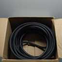 Continental Premium Garden Black Heavy Duty Cold Water Garden Hose, 5/8in Inside Diameter x 100ft Length, Male x Female Garden Hose Thread