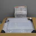 7 code Large Clear Shoe Boxes OrganizerThicker Material Stronger Shoe Box with Magnetic Door, Stackable Shoe Storage Box for Closet, Foldable Space-Saving Storage Bins Shoe Cabinet, White 9 Pack