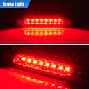 Third Brake Light with Strobe Flash for 2003-2009 Toyota 4RUNNER Without Rear Spoiler, High Mount Rear Brake Lights Assembly, Waterproof Rear Cab Center Tail Lights (Chrome)