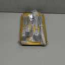 Silverware Set Limited Edition  30 Piece Family Dinnerware Set  Flatware Set for 6  Silver Tableware Set w/Gold Accents  Spoons, Knives, Teaspoons, Forks, Salad Forks