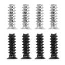PATIKIL 100Pcs Computer Case Fan Screws Kit, M5 x 15mm Short PC Cooling Fan Mount Screws for DIY Repair Motherboard Radiators PC Case, (Silver,Black, 50 Pcs of Each)