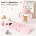 Vooii Magnetic for iPhone 17 Pro Max Case, Compatible with Magsafe (Premium Liquid Silicone) (Integrated Camera Control Button) Full Body Protective Anti-Scratch Microfiber Lining 6.9 inch, Chalk Pink