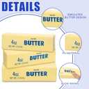 6 Pcs Butter Squeeze Soft Slow Rise Butter Sticks Squeeze Stress Relief Realistic Food Fidget Toys for Decompression Anxiety Relaxation (Trendy Style)