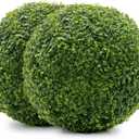 Naturae Decor Artificial Topiary Ball - Boxwood Decorative Balls - High Density and Natural Looking- 11 in. Pack of 2