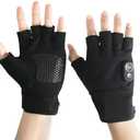 Portable Heating Gloves, Portable Heating Half-Finger Gloves with Digital Display, Intelligent Thermostatic Heated Half-Finger glovesGloves with Digital Display for Cold Winter