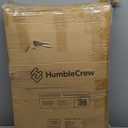 Humble Crew Desk Chair no Wheels, White, 16"W x 19"D x 30"H, 200 lbs Max - Lightweight Plastic Chair for Small Spaces - Premium Stackable Minimalist Chair for Office, Dorm, Bedroom, Dining, and More