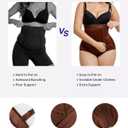 SHAPELLX High Waisted Shapewear for Women Tummy Control Body Shaper Fajas Colombianas Compression Bodysuit Control Panties, L