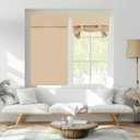 Door Curtains - Room Darkening French Door Curtains for Small Windows, Front Window Covering for Glass/Patio/Sliding, 1 Panel, W30 x L40, Beige