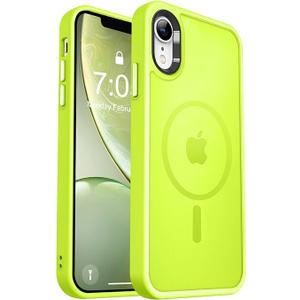 MOCCA Strong Magnetic for iPhone 11 Phone Case,[Compatible with Magsafe][Glass Screen Protector+Camera Lens Protector] Slim Thin Shockproof Cover Case for iPhone 11 6.1 inch, Green