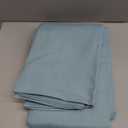 Dusty Blue Rectangle Tablecloth 55 x 120 Inch Linen Table Cloth for 8 Foot Rectangle Table Wrinkle Resistant Washable Fabric Cloth Tablecloth for Buffet Holiday Party Dinner Wedding