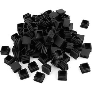 100 Pack 1 Inch Square Plastic Plug, tubing end Cap, Durable Chair Glideit fits 1" Outside Diameter Square tubing