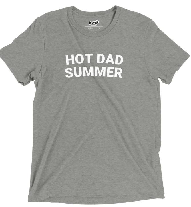 Mens Hot Dad Summer -Father's Day - Summertime Vacation Trip T-Shirt (Black)