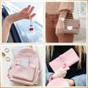 Yuntau 24 Set Cherry Keychains Bulk Xmas Party Gifts Cherry Keychains for Women Purse Charm Keyrings Accessories for Guests (Mixed Red)