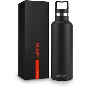 Milton 24 oz Stainless steel insulated water bottle, Leakproof, 12 hours Hot, 24 hours cold, Double Walled Vacuum Metal Flask for Sports, Gym, Travel friendly, Dishwasher Safe, Haruki 800