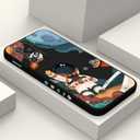 for Samsung Galaxy A52 5G Case, Creative Flower Designs Soft Silicone Drop Protective for Galaxy A52 and for Galaxy A52S 5G Phone Cover, Astronaut Black