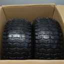 (2-Pack) 18" Tubeless Tires On Rims - 18x8.5-8 Tire and Wheel Assemblies - 4-Lug 4" Center - 2.83" Center Bore - Load Range B Max Tire Weight of 815 Lbs - Compatible with Alumacraft Boat Trailers