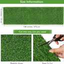 TURSTIN Artificial Grass Table Runners 12 x 108 Inch Green Grass Tabletop Synthetic Grass Carpet Rug Table Decorations for Spring Summer, Wedding, Birthday Party Decor