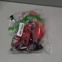 Funfox Dog Harness No Pull, Adjustable Pet Vest Harness, Super Soft Material with Vertical Handle Easy Control, Reflective Night Walking, 2 Leash Clips for Medium Sized Dogs, Red, M