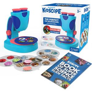 Educational Insights GeoSafari Kidscope - STEM Toys for Kids, Toddler Learning Toys, Kids Microscope with Prepared Slides, Science Set for Boys and Girls Ages 5+