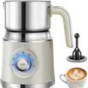 Milk Frother, 27oz All-in-1 Milk Steamer and Frother for Coffee, Variable Froth Thickness, Hot & Cold Foam Milk Warmer with Temperature Control