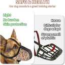 Dog Muzzle for Extra Large Breed Dogs to Prevent Biting Chewing Barking Soft Air Mesh Muzzles Reflective Ajustable Full Coverage Dog Mouth Guard Cover for Grooming Scavenging Orange XL