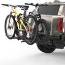 2-Bike Rack Hitch Mount, Fits E-Bikes, Fat Tires up to 5", 160lbs Tilting Hitch Mount Platform Rack for Cars SUVs Trucks -2" Receiver